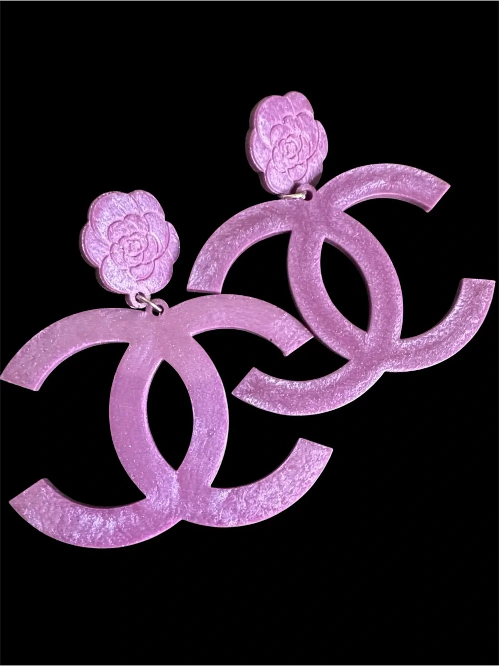 Streetwear CC Fashion Dangle Earrings - Picture 4 of 15